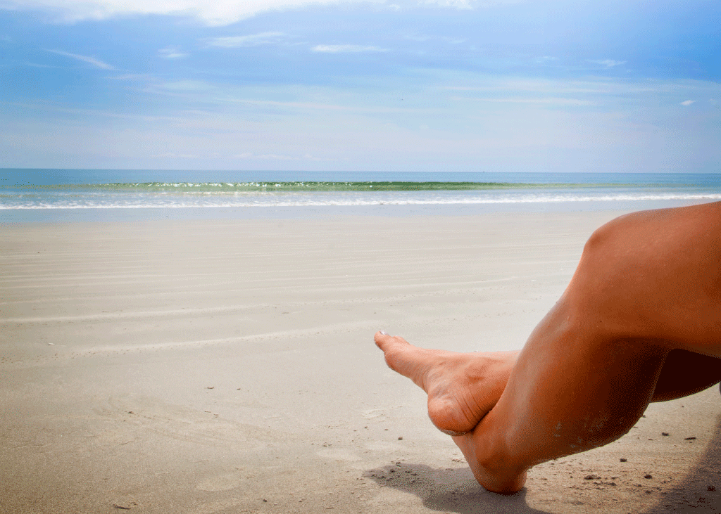 Enjoying the beach