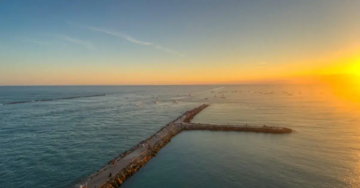 View of the jetty in Fort Pierce